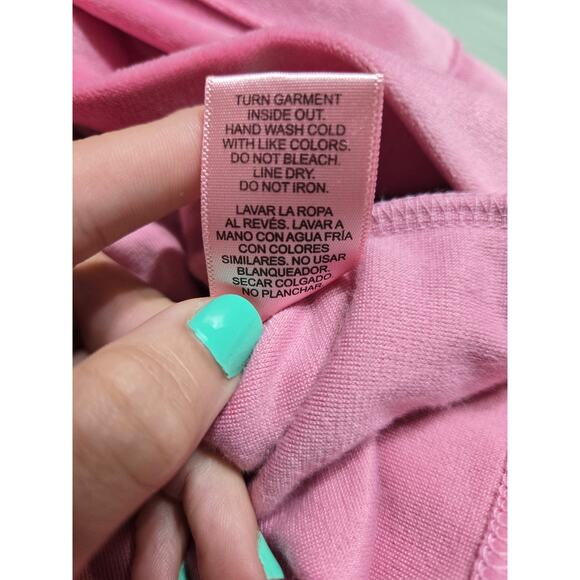 Juicy couture l/xl women's pink fleece robe - Picture 10 of 11